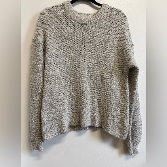 Madewell Sweaters - Madewell Alpaca Blend Chunky Knit Sweater Small Gray Crewneck